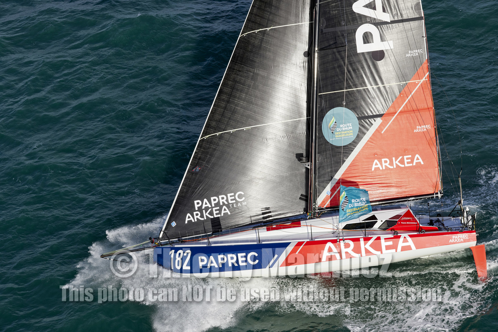 22_39451   © Thierry Martinez.DINARD, FRANCE. 9 Novembre  2022Départ de la 12éme ROUTE DU RHUM, transatlantique course à la voile en solitaire de St Malo(FRA)  à Pointe à Pitre (FRA-Guadeloupe) 3.543 milles nautiques.