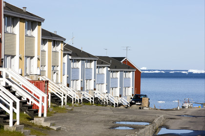 Schooner LA LOUISE sailing on west coast of Greenland.