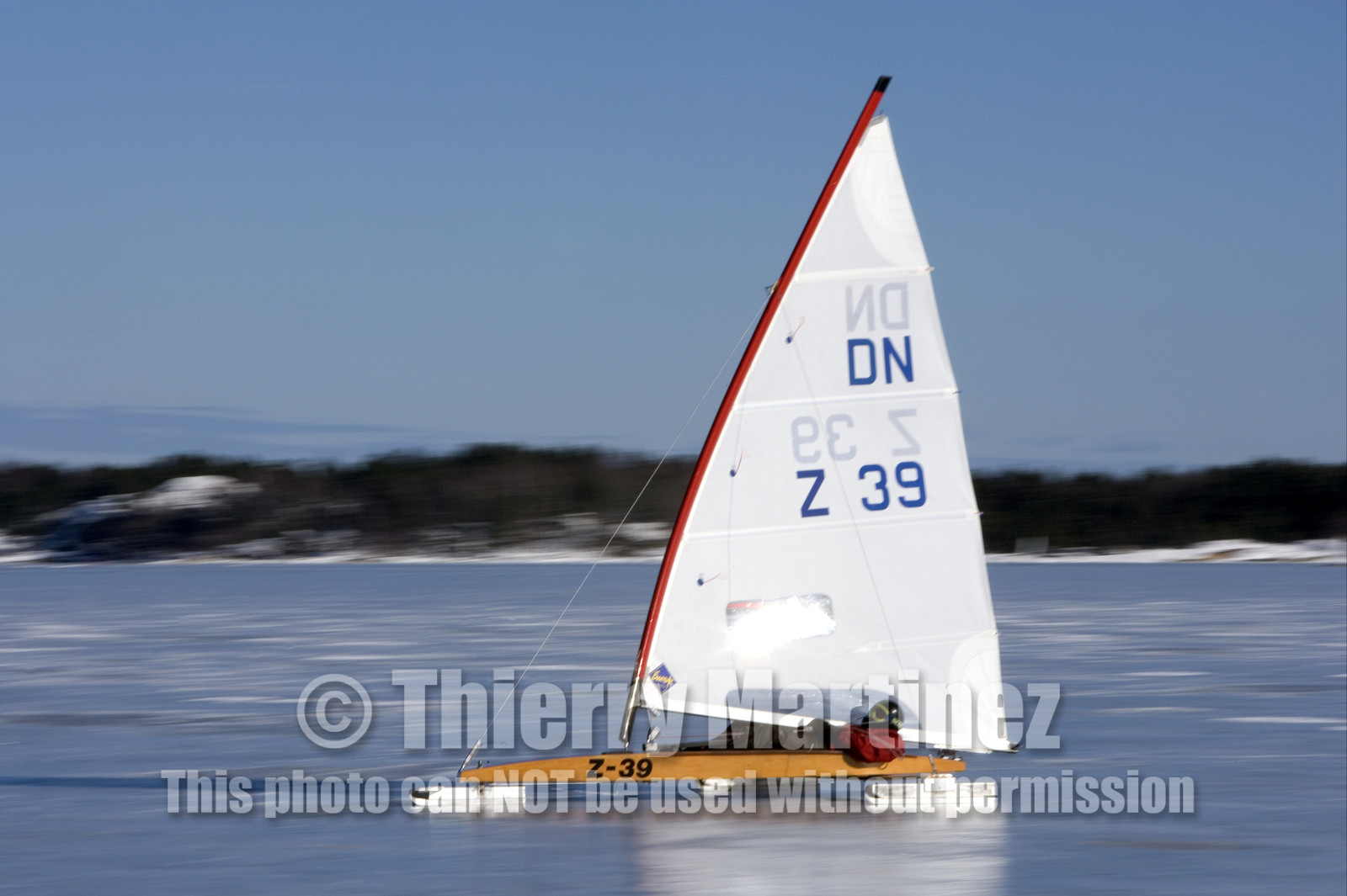 Ice Boats in Stockholm Archipelago - March 2005.