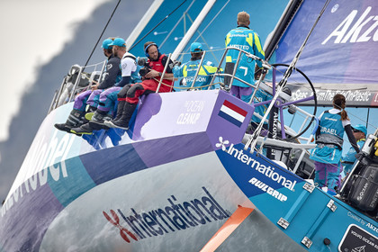 team AkzoNobel  in Volvo Ocean Race 2017-18.