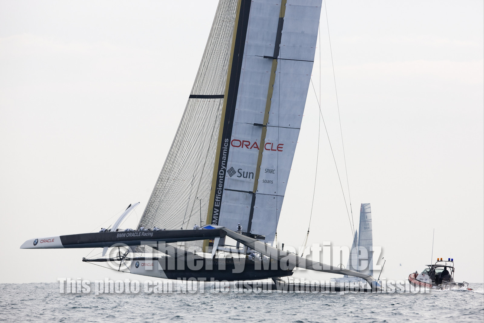 33rd  AMERICA'S CUP Valencia Spain, February 2010 - Defender:  ALINGHI (ALINGHI 5) vs Challenger : BMW Oracle Racing (USA 17)