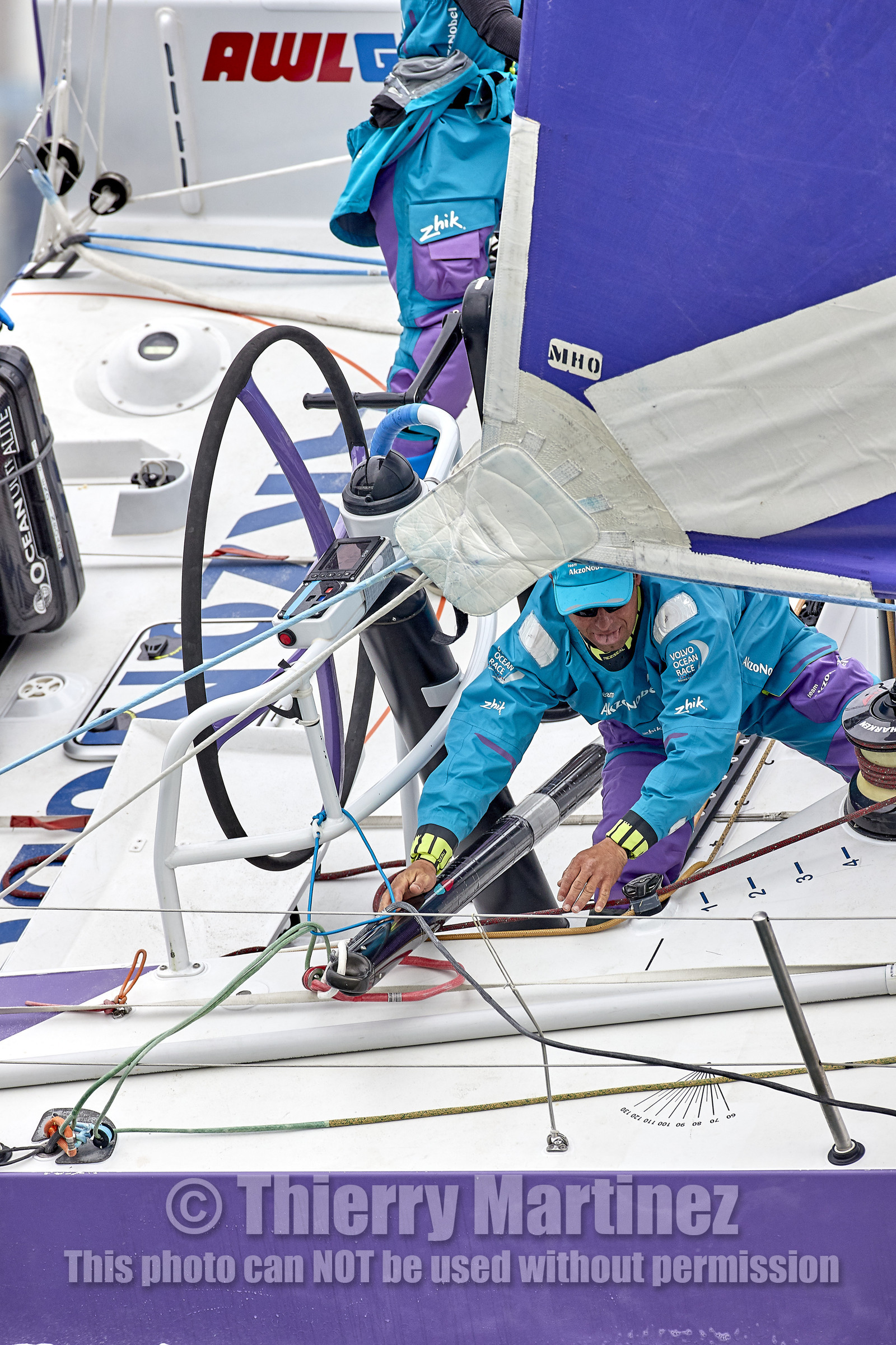 team AkzoNobel  in Volvo Ocean Race 2017-18.