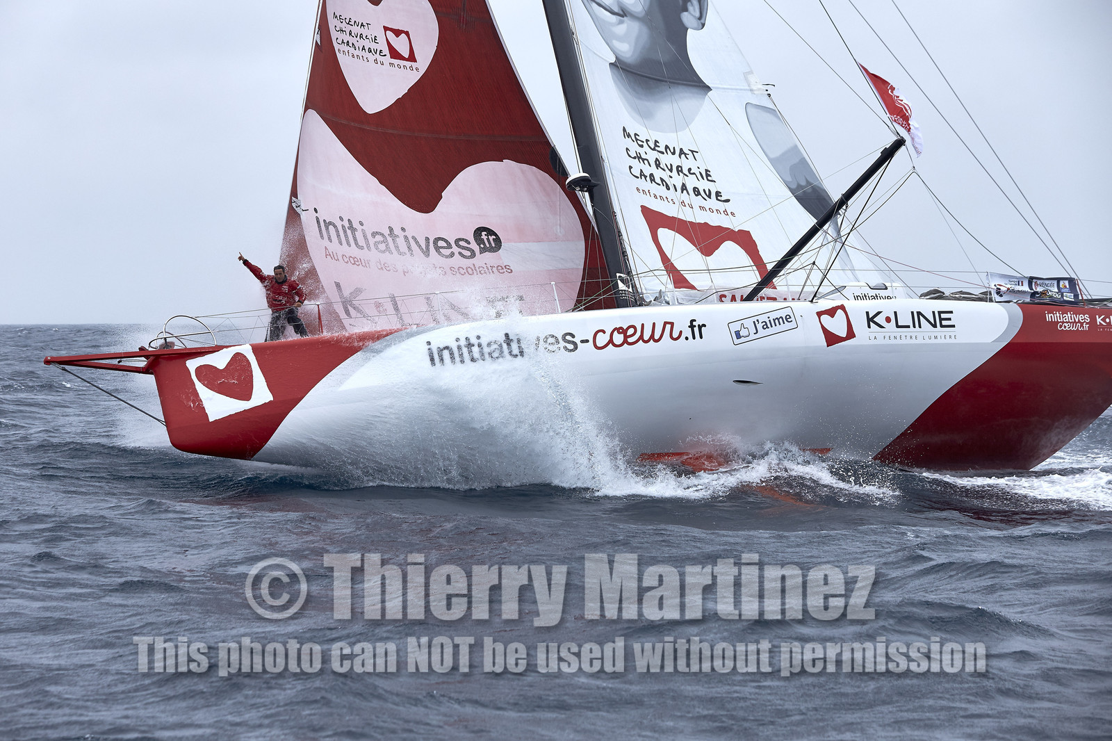 16_40129  ©Th.Martinez Sea&Co.  ILE DE GROIX - - FRANCE. 3 Août 2016. .Tanguy De Lamotte (FRA), a bord de l'IMOCA Initiatives-Coeur au large de l'Ile de Groix (FRA) en préparation du Vendée Globe 2016-17.