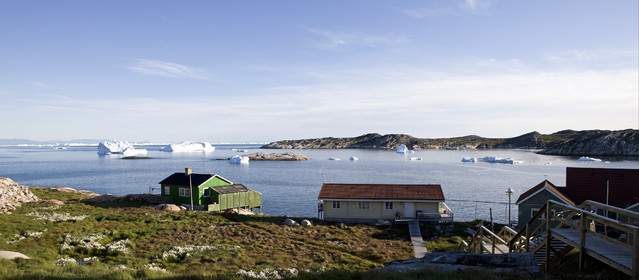 Schooner LA LOUISE sailing on west coast of Greenland.