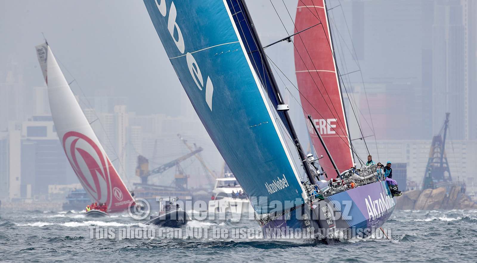 team AkzoNobel  in Volvo Ocean Race 2017-18.