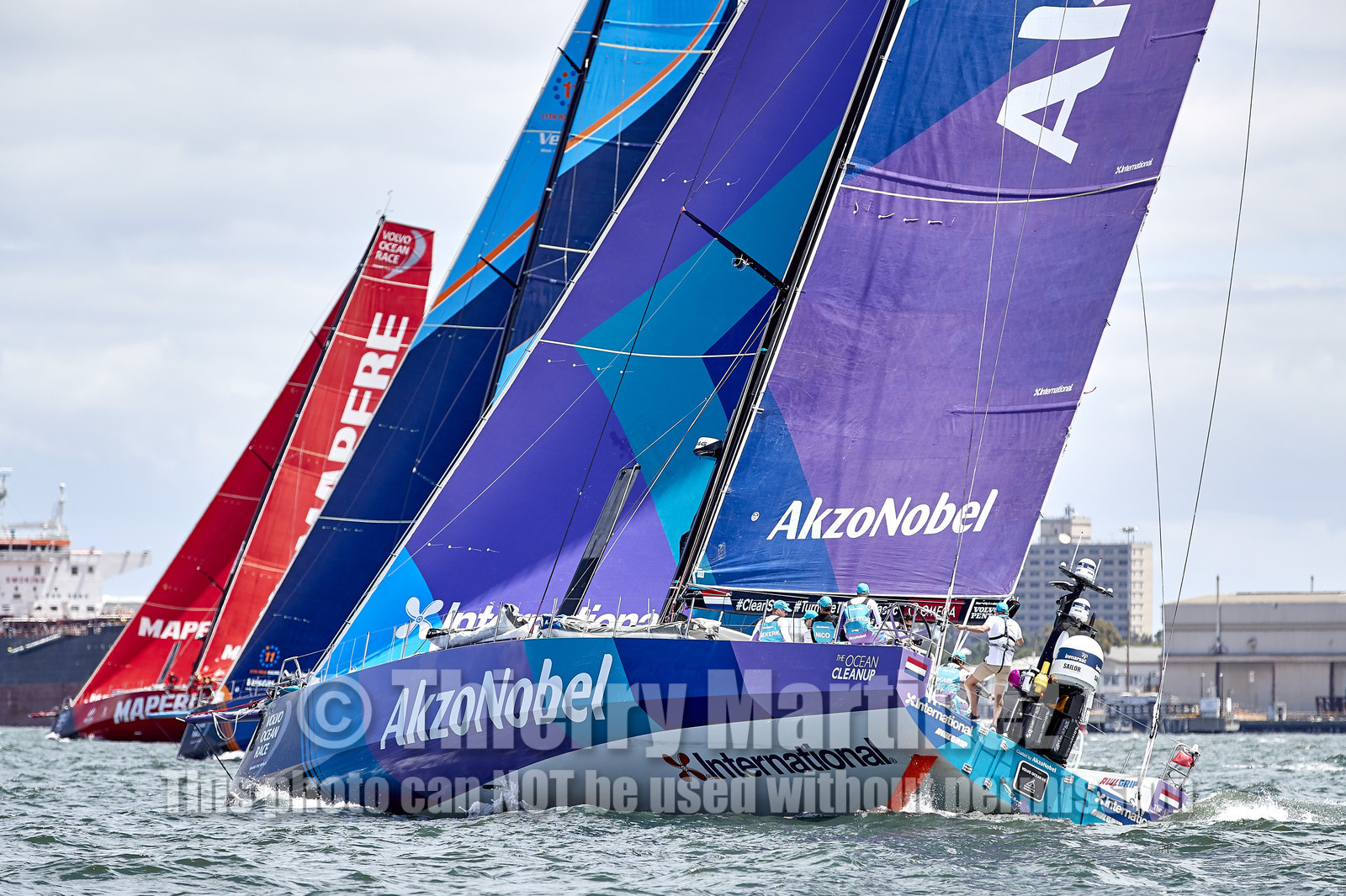 team AkzoNobel  in Volvo Ocean Race 2017-18.