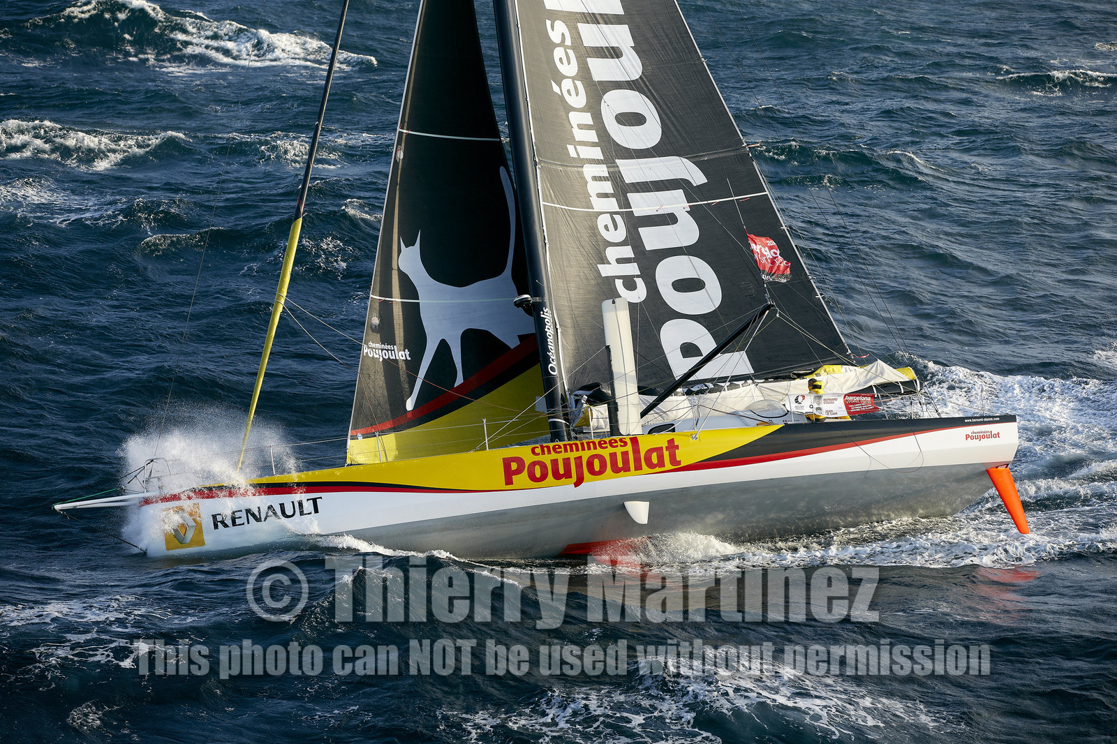2014 BARCELONA WORLD RACE. Bernard Stamm (SUI) & Jean Le Cam (FRA) on CHEMINEES POUJOULAT