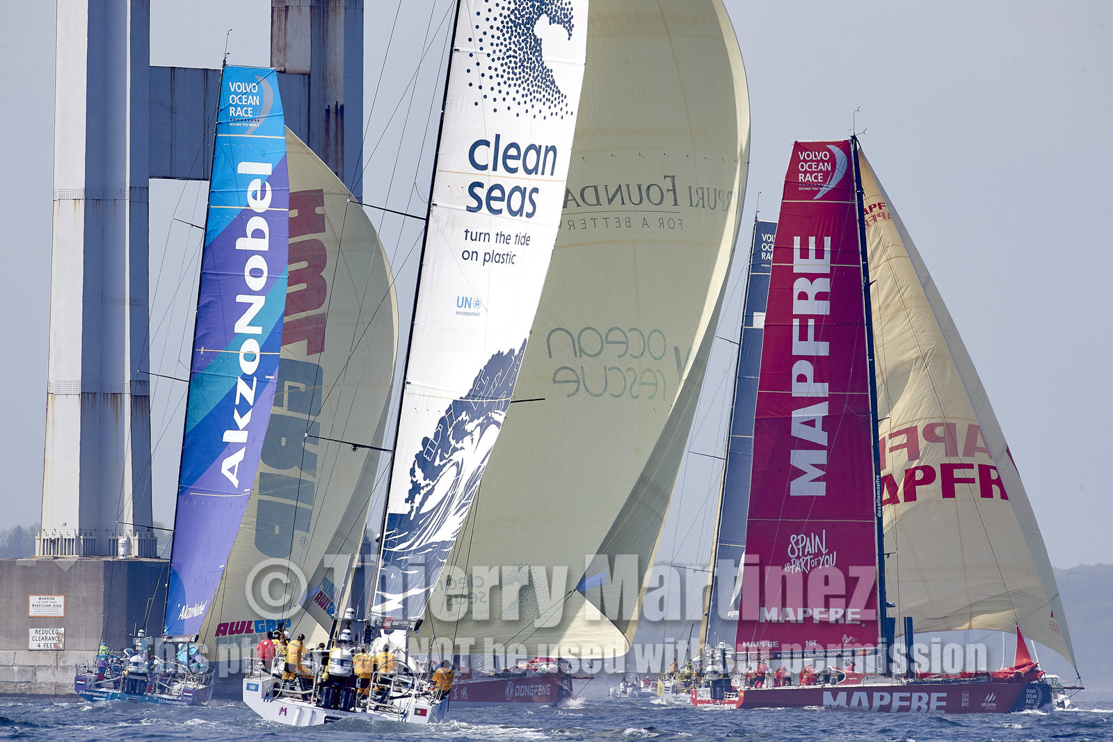 team AkzoNobel  in Volvo Ocean Race 2017-18.