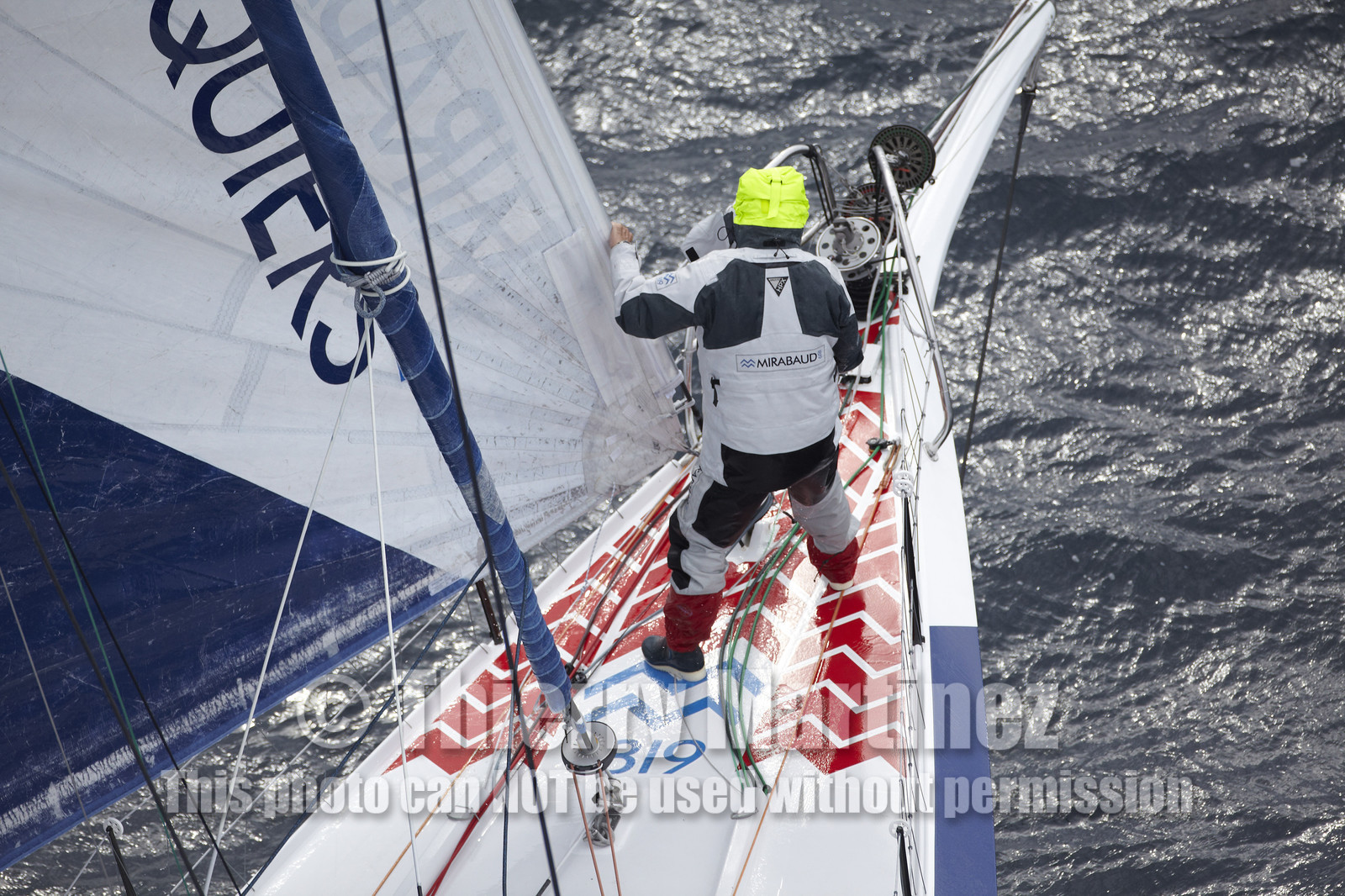 MIRABAUD  Monohull IMOCA 60, skipper Dominique Wavre (SUi)