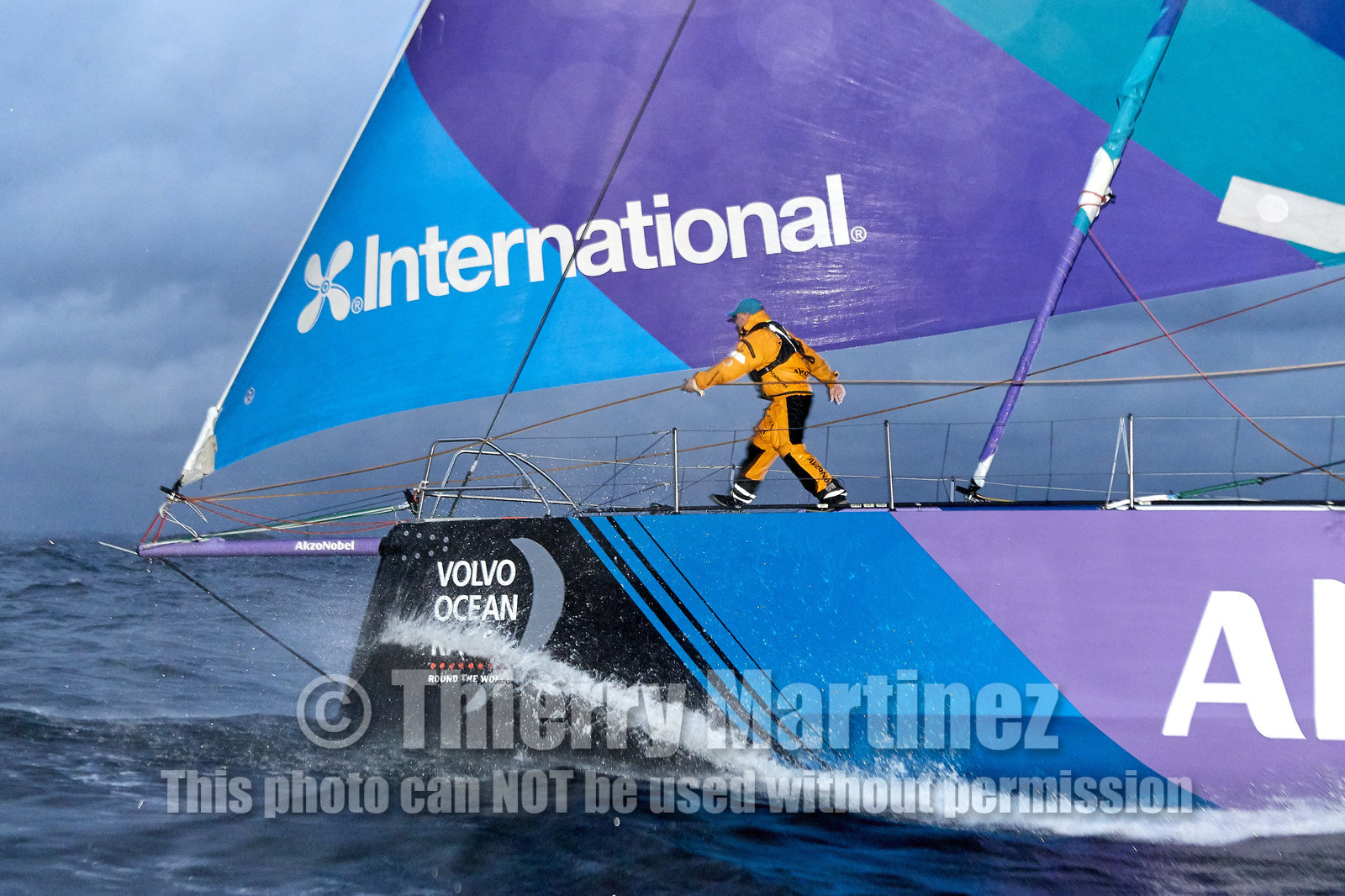 team AkzoNobel  in Volvo Ocean Race 2017-18.