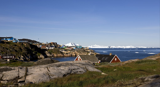 Schooner LA LOUISE sailing on west coast of Greenland.