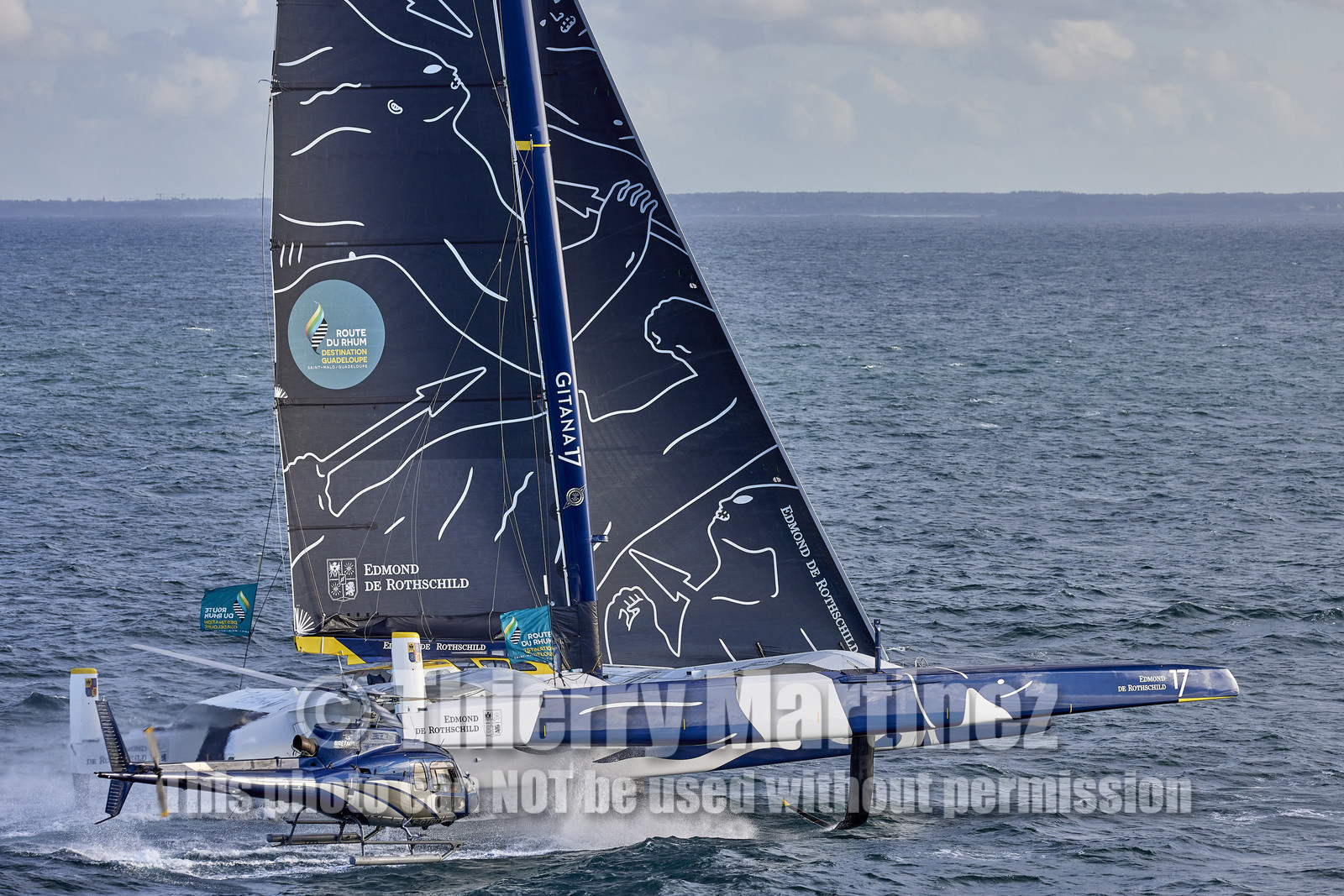 22_39928   © Thierry Martinez.DINARD, FRANCE. 9 Novembre  2022Départ de la 12éme ROUTE DU RHUM, transatlantique course à la voile en solitaire de St Malo(FRA)  à Pointe à Pitre (FRA-Guadeloupe) 3.543 milles nautiques.