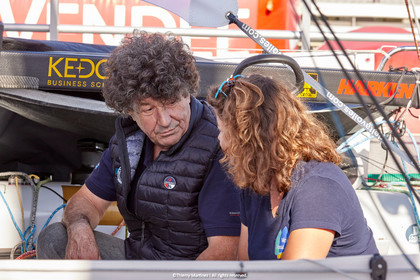 23_21495   © Thierry Martinez. LES SABLES D'OLONNE, 85 - FRANCE 23 septembre 2023.MINI TRANSAT 2023. Départ du 24 septembre retardé.Les Sables d’Olonne (FRA)    Santa Cruz de la Palma ( Canaries)    St François ( Guadeloupe): 4050 NM.