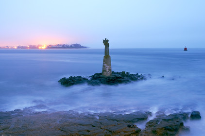 Levé de soleil à la cale du Guilvain.