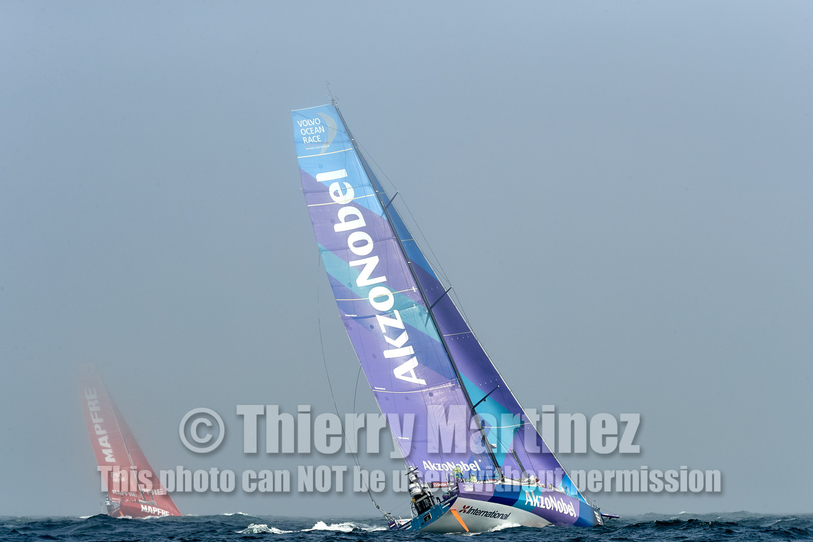 team AkzoNobel  in Volvo Ocean Race 2017-18.