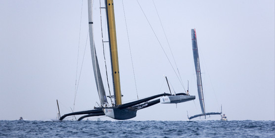 33rd  AMERICA'S CUP Valencia Spain, February 2010 - Defender:  ALINGHI (ALINGHI 5) vs Challenger : BMW Oracle Racing (USA 17)