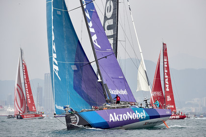 team AkzoNobel  in Volvo Ocean Race 2017-18.